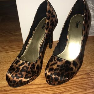 Leopard print heels